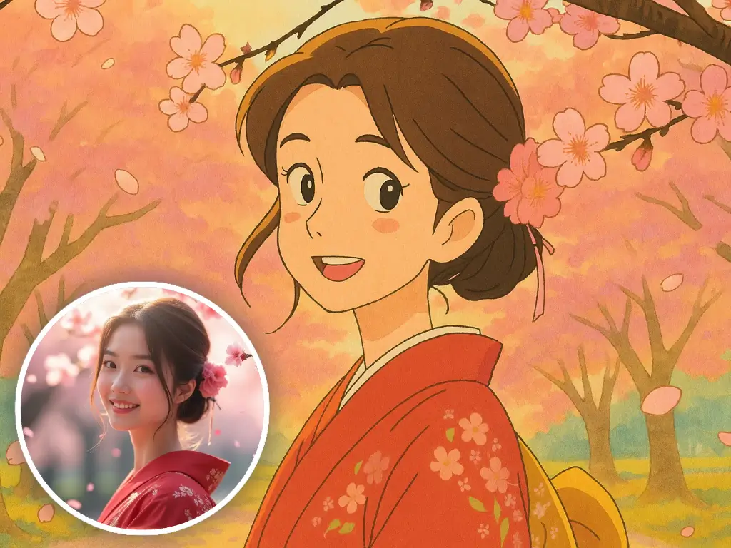 Vista previa del efecto AI Ghibli